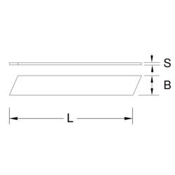 KS Tools 907.2159 Odlamovací čepele 0,7 x 25 x 100 mm, zásobník po 10 kusech 10 ks