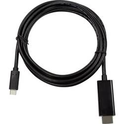 LogiLink USB-C® / HDMI kabelový adaptér USB-C ® zástrčka, Zástrčka HDMI-A 1.80 m černá UA0329 Kabel pro displeje USB-C®