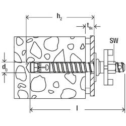 Fischer FDBB 16/250 fixátor diamantových vrtacích zařízení 400 mm ocel 554060 1 ks (Ø x d) 16 mm x 400 mm