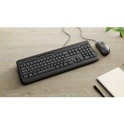 Incase Wired Desktop 600 (Tastatur & Maus) kabelový sada klávesnice a myše Tiché klávesy německá, QWERTZ černá