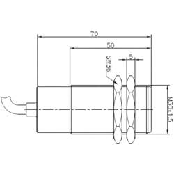 Secatec MKG30OUAK 70454, jazýčkový kontakt, 1 přepínací kontakt, 350 V/DC, 350 V/AC, 1 A, 60 VA