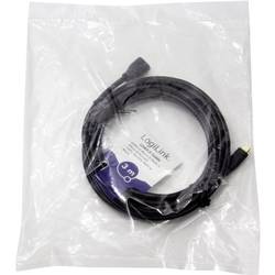 LogiLink USB kabel USB 2.0 USB Micro-B zástrčka, USB Micro-B zásuvka 3.00 m černá CU0124