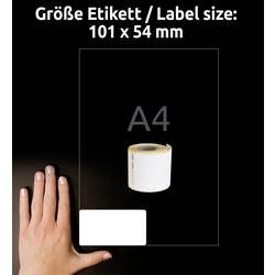 Avery-Zweckform etikety 101 x 54 mm papír bílá 1 ks trvalé AS0722420 Adresní nálepky