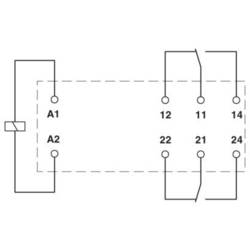 Phoenix Contact REL-MR- 60DC/21-21, 2961273 relé, 250 V DC/AC, 8 A, 10 ks