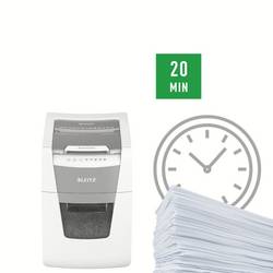 Leitz IQ Autofeed Small Office 100 P4 skartovačka 100 listů na kousky 4 x 30 mm P-4 34 l Křížový řez kancelářské sponky, sponky do sešívačky, kreditní karty