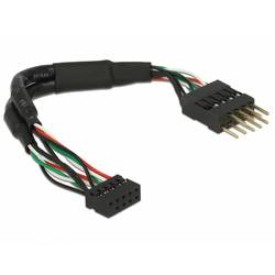 Delock napájecí kabel 12 cm černá