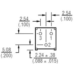 Bourns 3386F-1-103LF 3386F-1-103LF trimr lineární 0.5 W 10 kΩ 310 ° 1 ks
