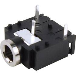 Cliff FC68131 jack konektor 3.5 mm zásuvka, vestavná horizontální Pólů: 3 stereo černá 1 ks