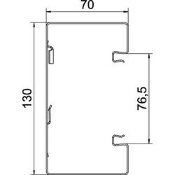 OBO Bettermann 6277200 parapetní lišta (d x š) 2000 mm x 130 mm 1 ks bílá