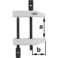 Bessey PA40 šroubová svěrka Rozpětí (max.):40 mm Vnější délka: 300 mm Délka vyložení:27 mm