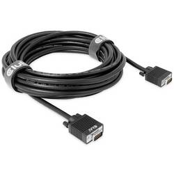 club3D VGA kabel VGA pólové Zástrčka, VGA pólové Zástrčka 10.00 m černá CAC-1710 lze šroubovat, pozlacené kontakty VGA kabel