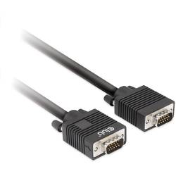 club3D VGA kabel VGA pólové Zástrčka, VGA pólové Zástrčka 10.00 m černá CAC-1710 lze šroubovat, pozlacené kontakty VGA kabel
