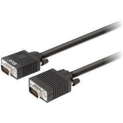 club3D VGA kabel VGA pólové Zástrčka, VGA pólové Zástrčka 10.00 m černá CAC-1710 lze šroubovat, pozlacené kontakty VGA kabel