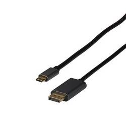 EFB Elektronik USB-C® kabel USB-C ® zástrčka 2 m černá EBUSBC-DP12K.2 4K UHD Kabel pro displeje USB-C®