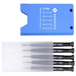 BERNSTEIN Tools for Electronics 4-380 hodinářský šroubovák, sada 5dílná Šířka čepele: 1 mm, 1.5 mm, 2 mm, 2.5 mm, 3 mm