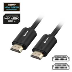 Sharkoon HDMI kabel konektor rj45 5 m vícebarevná 4044951018055 HDMI kabel