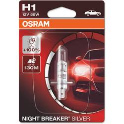 Osram Automotive 4062172395465 halogenová autožárovka Night Breaker® Silver H1 55 W 12 V