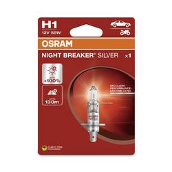 Osram Automotive 4062172395465 halogenová autožárovka Night Breaker® Silver H1 55 W 12 V