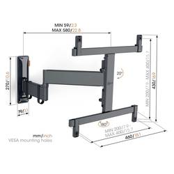 Vogels TVM 3465 TV držák na zeď 81,3 cm (32) - 165,1 cm (65) nakláněcí, naklápěcí