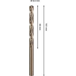 Bosch Accessories 2608577605 2608577605 HSS-Co kovový spirálový vrták Celková délka 101 mm Cobalt 1 ks
