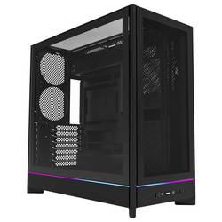 MONTECH MONTECH - HS01 schwarz Tempered Glass - Midi/Minitower midi tower pouzdro, herní pouzdro, PC skříň černá