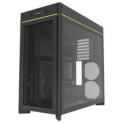 MONTECH MONTECH - HS01 schwarz Tempered Glass - Midi/Minitower midi tower pouzdro, herní pouzdro, PC skříň černá