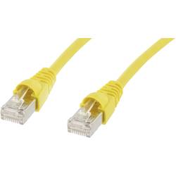 Telegärtner 100007968 RJ45 síťové kabely, propojovací kabely CAT 6A S/FTP 0.50 m žlutá samozhášecí, s ochranou, samozhášecí, bez halogenů, UL certifikace 1 ks