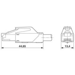 Phoenix Contact 1408936 RJ45 síťové kabely, propojovací kabely CAT 5 SF/UTP 10.00 m vodní modrá 1 ks