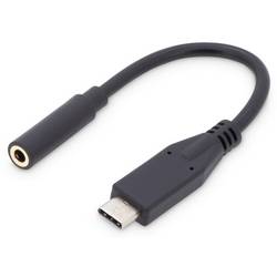 Digitus audio kabelový adaptér [1x USB-C® zástrčka - 1x jack zásuvka 3,5 mm] AK-300321-002-S 20.00 cm flexibilní provedení