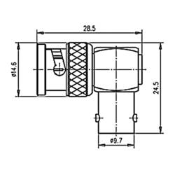 Telegärtner 100023609 100023609 BNC adaptér BNC zástrčka - BNC zásuvka 1 ks