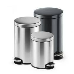 Durable DURABLE - Mülleimer - rund - Klappdeckel - 20 L 341258 Odpadkové vědro 20 l (Ø x v) 29.2 cm x 45.5 cm kov, plast antracitově šedá 1 ks
