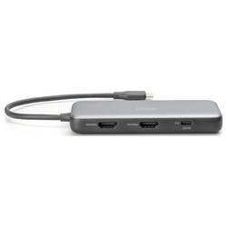 Digitus USB-C® dokovací stanice DA-70915 vč. funkce nabíjení, integrovaná čtečka karet, napájení USB-C®