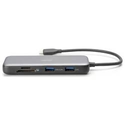 Digitus USB-C® dokovací stanice DA-70915 vč. funkce nabíjení, integrovaná čtečka karet, napájení USB-C®