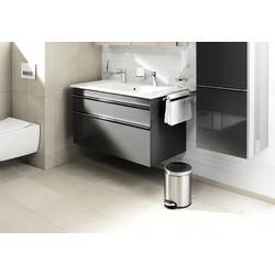 Durable 340023 340023 odpadkový koš 5 l (Ø x v) 20.5 cm x 29 cm nerezová ocel stříbrná 1 ks