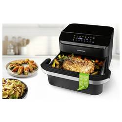 GourmetMaxx 19171 horkovzdušná fritéza 10 l 2400 W nepřilnavý povlak, bez BPA, Cool touch pouzdro, Digitální časovač, funkce grilování, horkovzdušný,