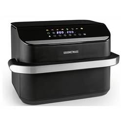 GourmetMaxx 19171 horkovzdušná fritéza 10 l 2400 W nepřilnavý povlak, bez BPA, Cool touch pouzdro, Digitální časovač, funkce grilování, horkovzdušný,