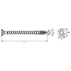 SWG Hox 17900402063 zápustný šroub 4 mm 20 mm T profil DIN 18360 ocel pozinkované 50 ks