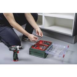 Metabo PowerMaxx BS Basic Set aku vrtací šroubovák, 12 V, 2 Ah Li-Ion vč. 2x aku, vč. nabíječky, bezkartáčové, kufřík, vč. příslušenství, 600080710