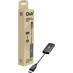 club3D CSV-7330 DisplayPort / Micro USB	 / HDMI adaptér [2x zástrčka DisplayPort, Micro USB - 3x HDMI zásuvka] černá 14 cm