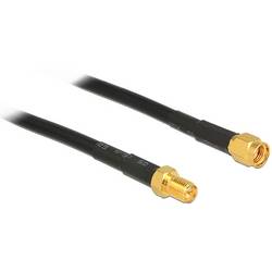 Delock pro Wi-Fi antény kabel [1x Zástrčka RPSMA - 1x Zásuvka RPSMA] 1 m černá
