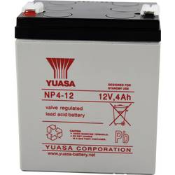 Yuasa NP4-12 NP4-12 olověný akumulátor 12 V 4 Ah olověný se skelným rounem (š x v x h) 90 x 106 x 70 mm plochý konektor 4,8 mm bezúdržbové
