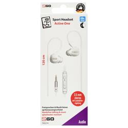 2GO In-Ear Sport-Headset Active m. Ruf Headset do uší (In Ear) bílá