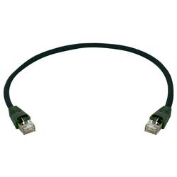 Telegärtner 100008749 RJ45 síťové kabely, propojovací kabely CAT 6A S/FTP 5.0 m černá S průchodkou chránící proti zlomení 1 ks