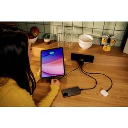 Verbatim GaN Charger 65 W cestovní nabíječka, Rychlonabíječka, GaN, s adaptérem pro Evropu, s britským adaptérem, s americkým adaptérem, 1x USB A , 1x USB-C®,