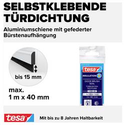 tesa COMFORT 05405-00102-00 Door sealing rail tesaMOLL® nerezová ocel (d x š) 1 m x 40 mm 1 ks