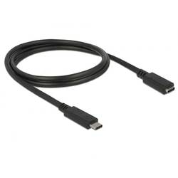 Delock USB kabel USB 3.2 Gen1 USB-C ® zástrčka, USB-C ® zásuvka 1.00 m černá 85533