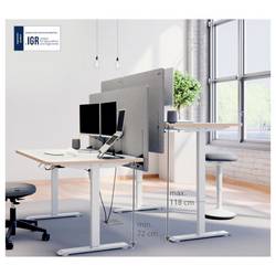 Leitz psací stůl pro práci vsedě i ve stoje Ergo bílá 6773-00-01 max. výška: 118 cm