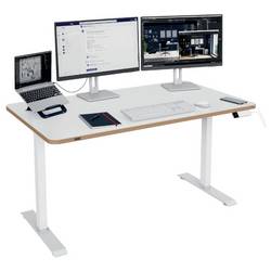 Leitz psací stůl pro práci vsedě i ve stoje Ergo bílá 6773-00-01 max. výška: 118 cm