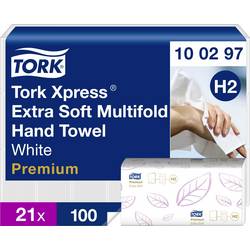 TORK 100297 Xpress® Multifold Premium papírové utěrky, skládané (d x š) 34 cm x 21 cm vysoce bílá 2100 ks