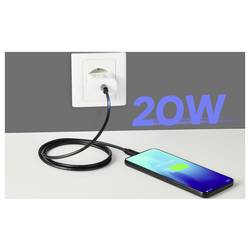 VOLTCRAFT UC-20W001 USB nabíječka, GaN, 1x USB-C®, 20 W, Rychlé nabíjení, Power Delivery 3.0, bílá